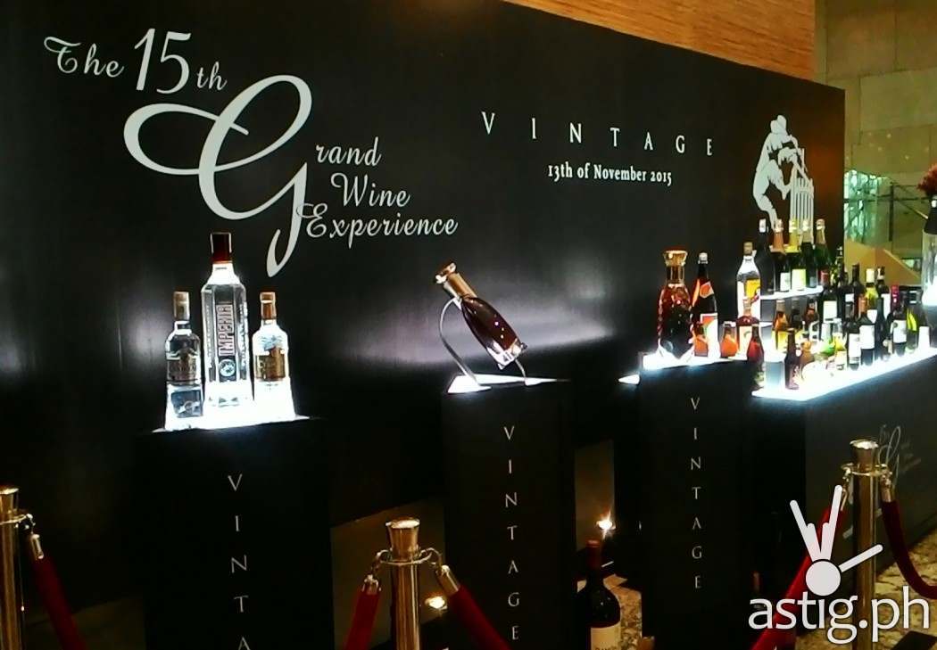 The Grand Wine Experience Exhibit at the Marriott Hotel lobby