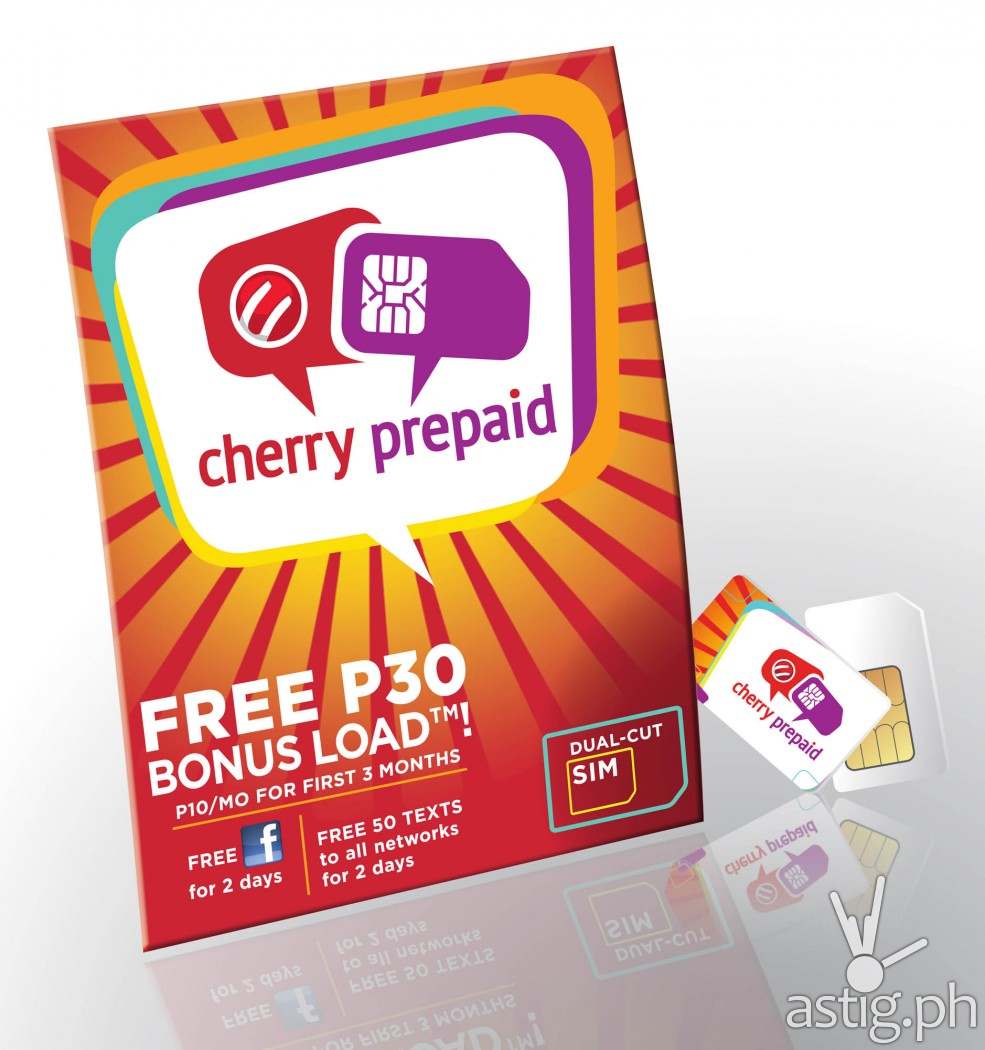 Cherry Prepaid SIM-only option is also available for as low as 29 pesos