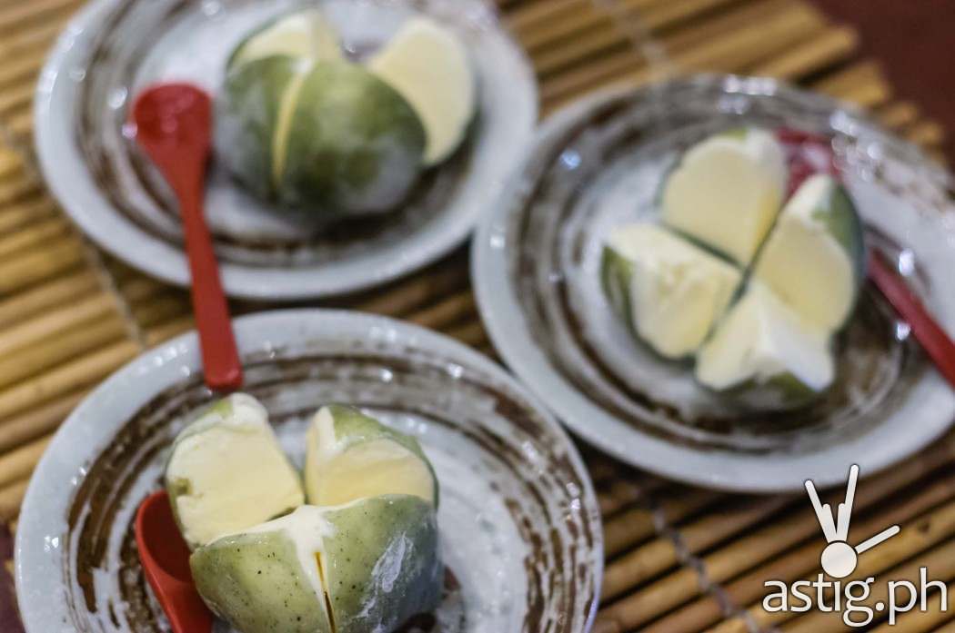 Matcha mochi (80 PHP) at go-en Japanese Ramen Shoppe