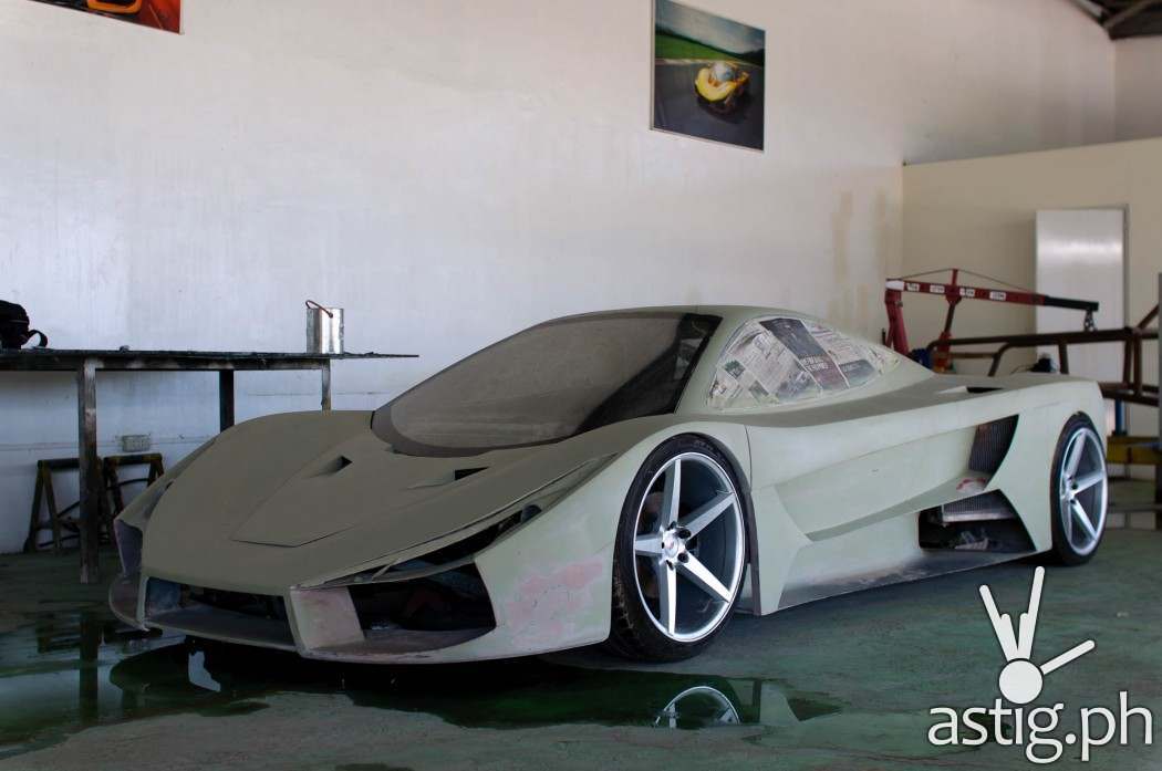 Where it all begins: The body of an Aurelio car is made of fiberglass and manufactured entirely by hand