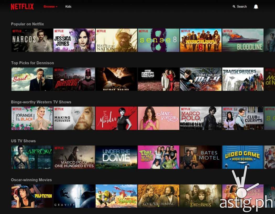 programs shown by netflix