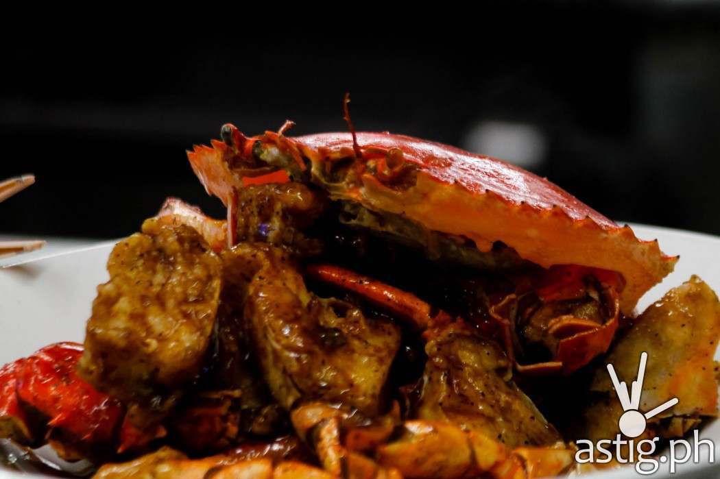 Crabs with Black Pepper Sauce Singaporean Style at Seafood Market and Restaurant