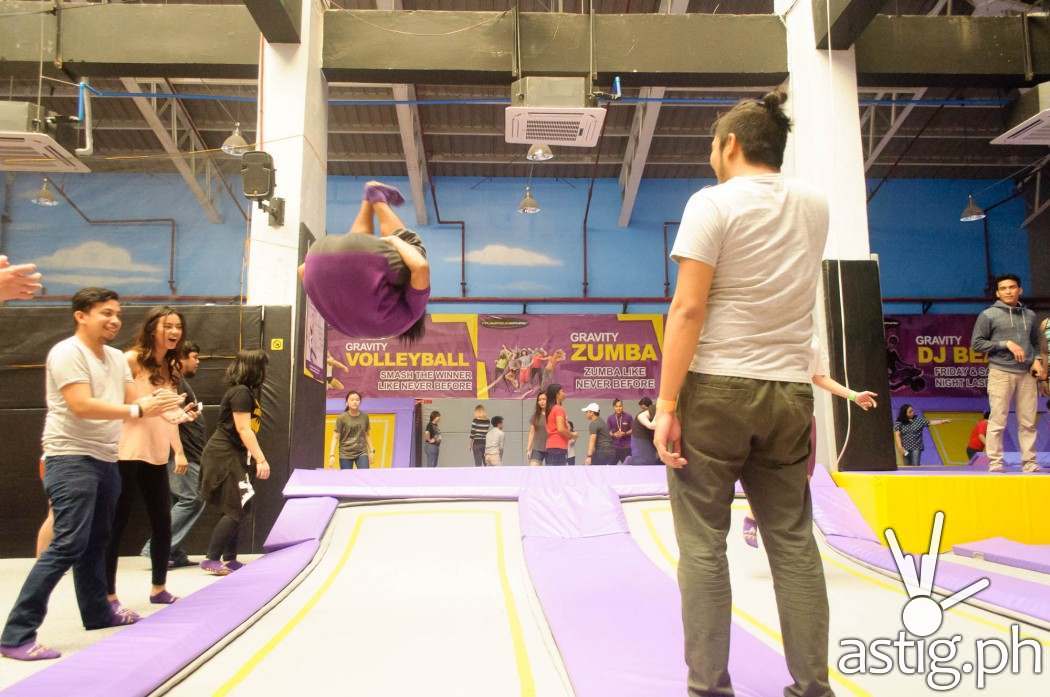 Can you do this? Watch the video for more amazing stunts with the trampoline!