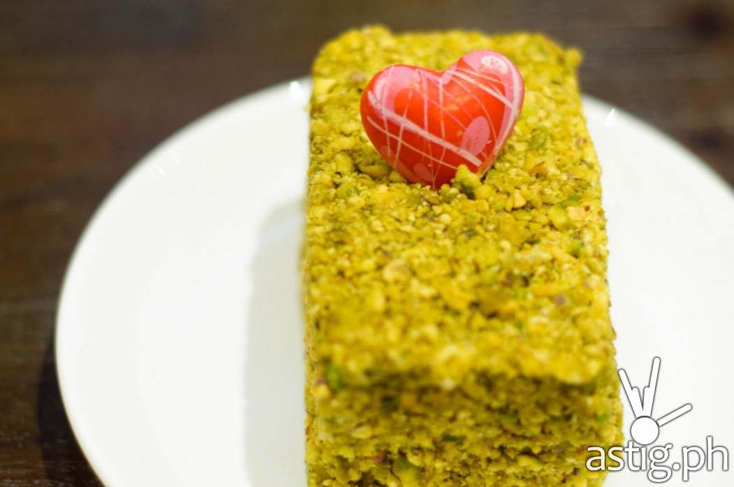 Pistachio Sans Rival (P270) - Crema at Marriott Grand Ballroom