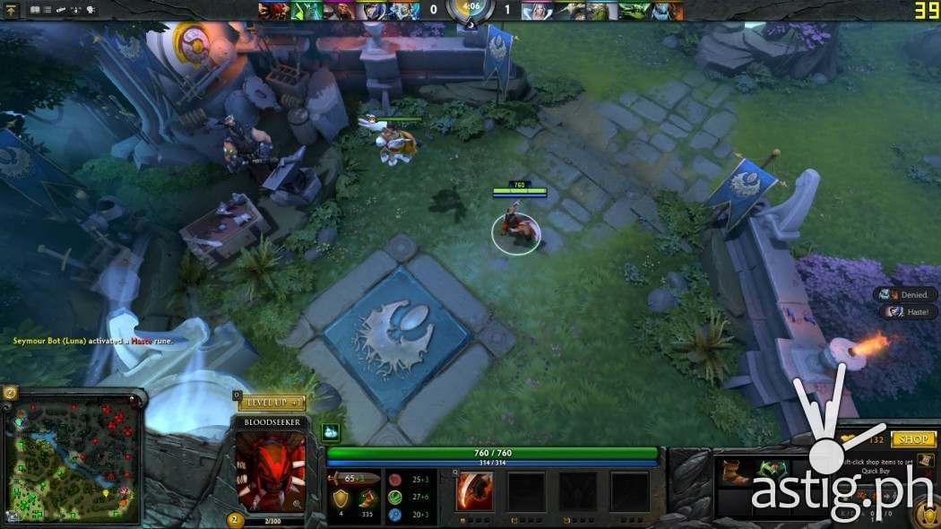 Dota2 screenshot ASUS ViVoBook Flip TP301UJ