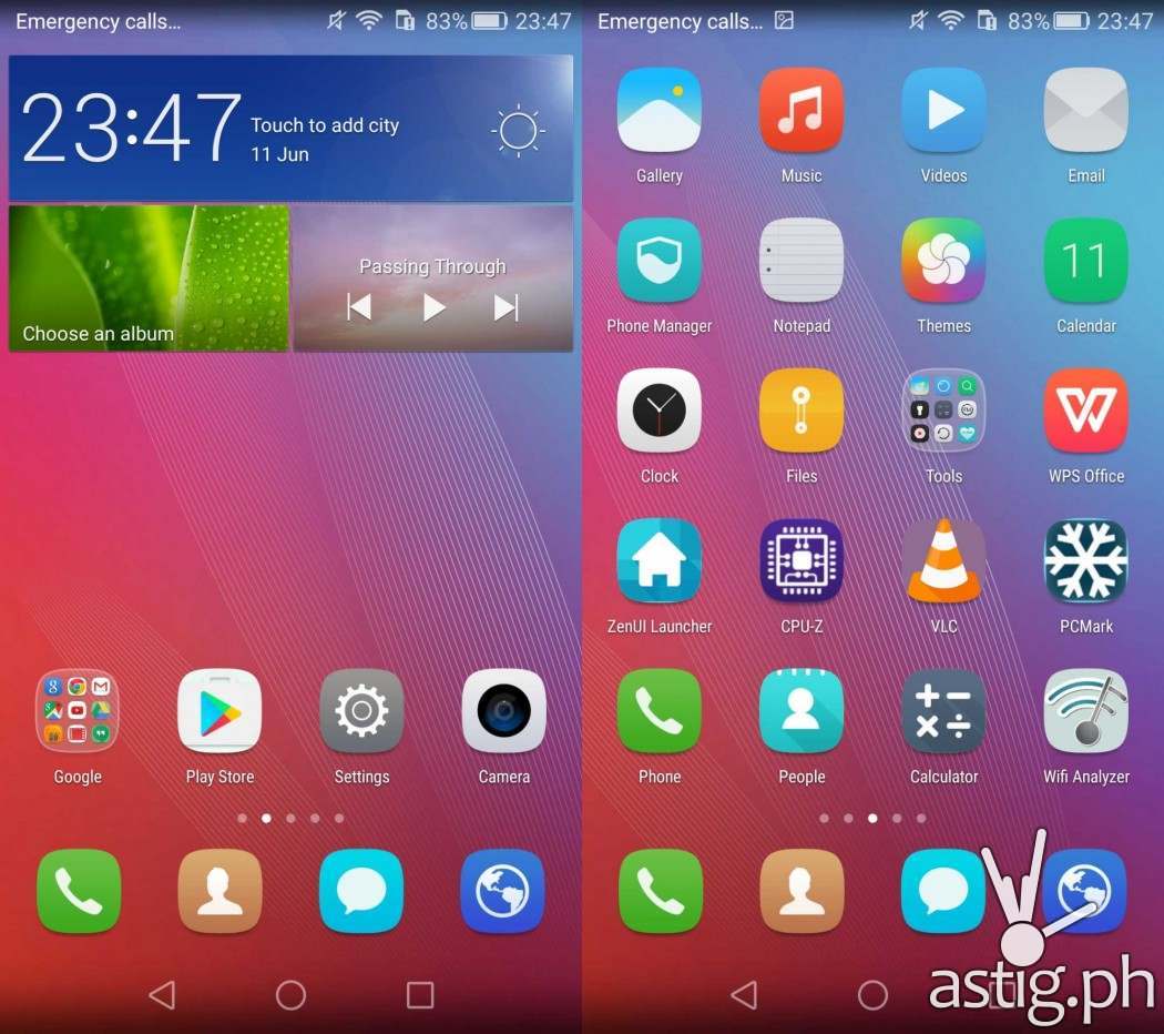 Huawei GR5 EMUI home screen interface