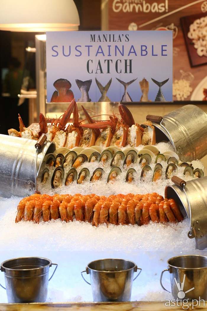 Seafood Station at Marriott Cafe