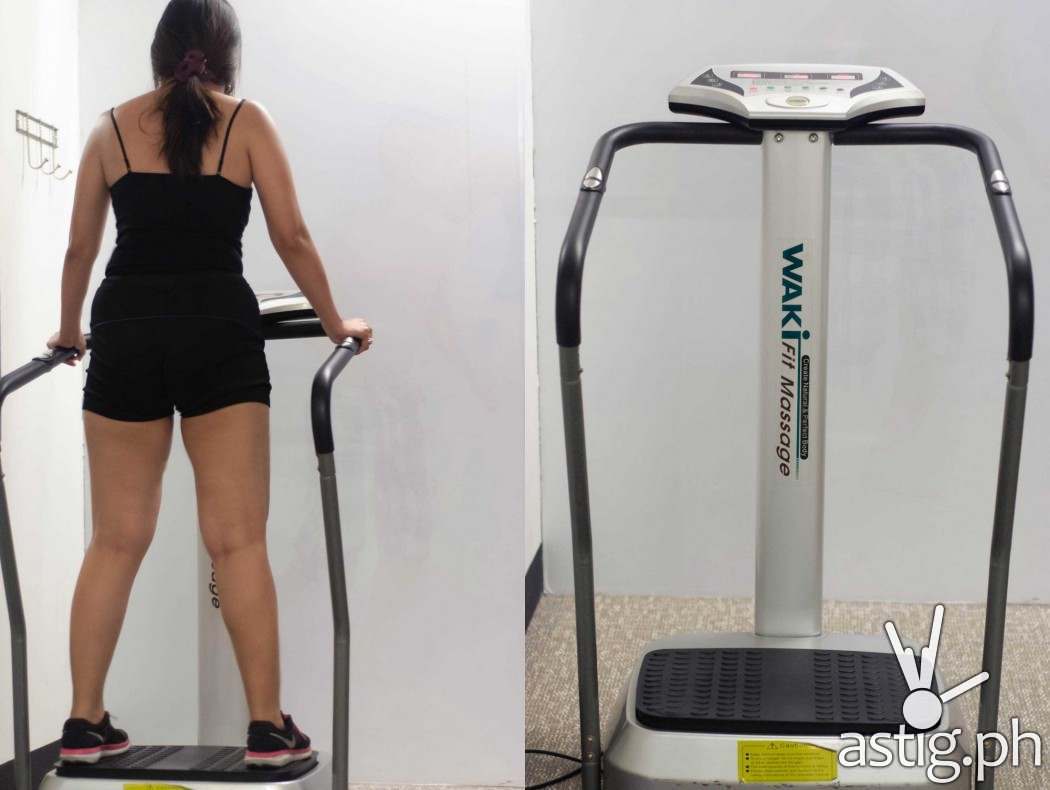 The Vibratrim machine shakes your entire body rapidly for 10 minutes to burn as much calories as a 30-minute jog