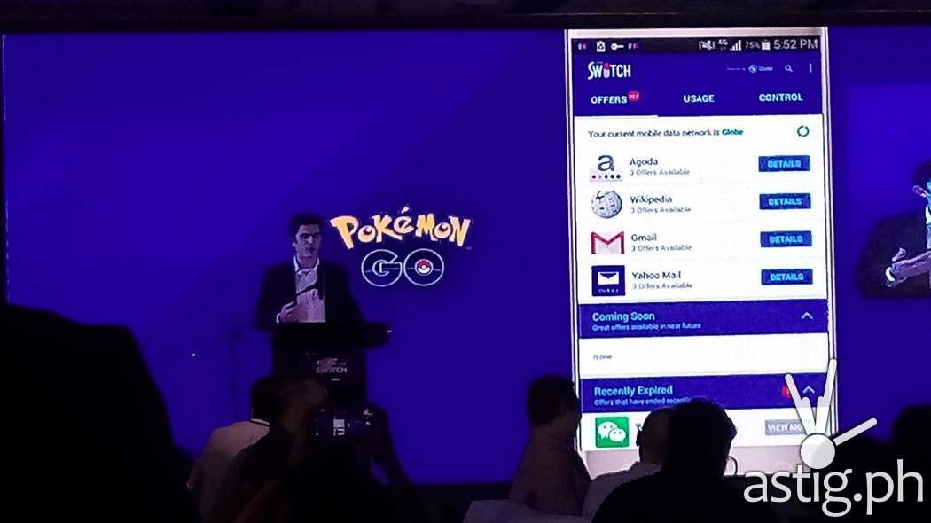 Globe Telecom made the announcement to give 7 days of Pokemon Go for FREE at the Globe Switch launch