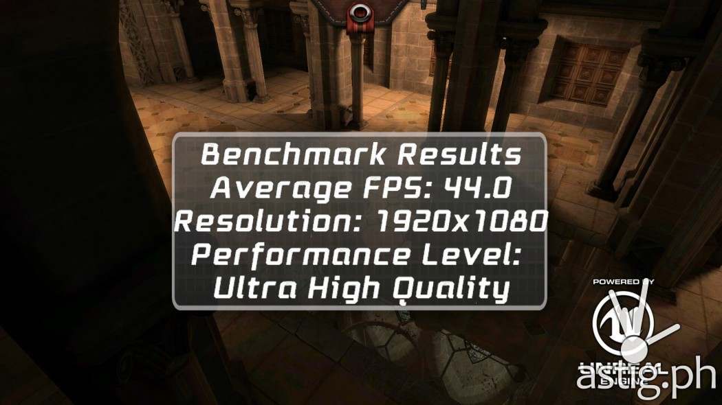 Epic Citadel 3D gaming benchmark results - ASUS ZenFone 3