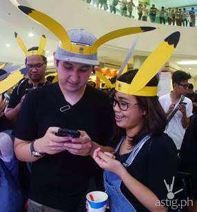 Pokemon GO Players at SM Mall of Asia lure party