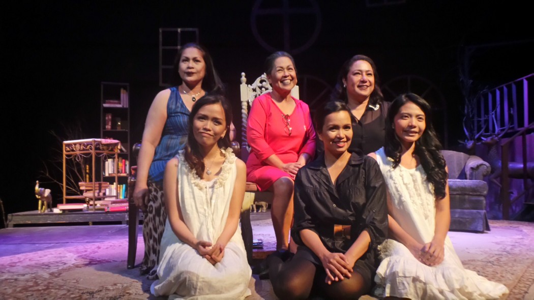 First Row: Gold Villar (Edna), Marife Necesito (Dra. Lita Dumas), Ahlyx Leyva (Anna); Second Row: May Bayot (Consuelo), Peewee O'Hara (Donya Victorina) and Mosang (Pilar)