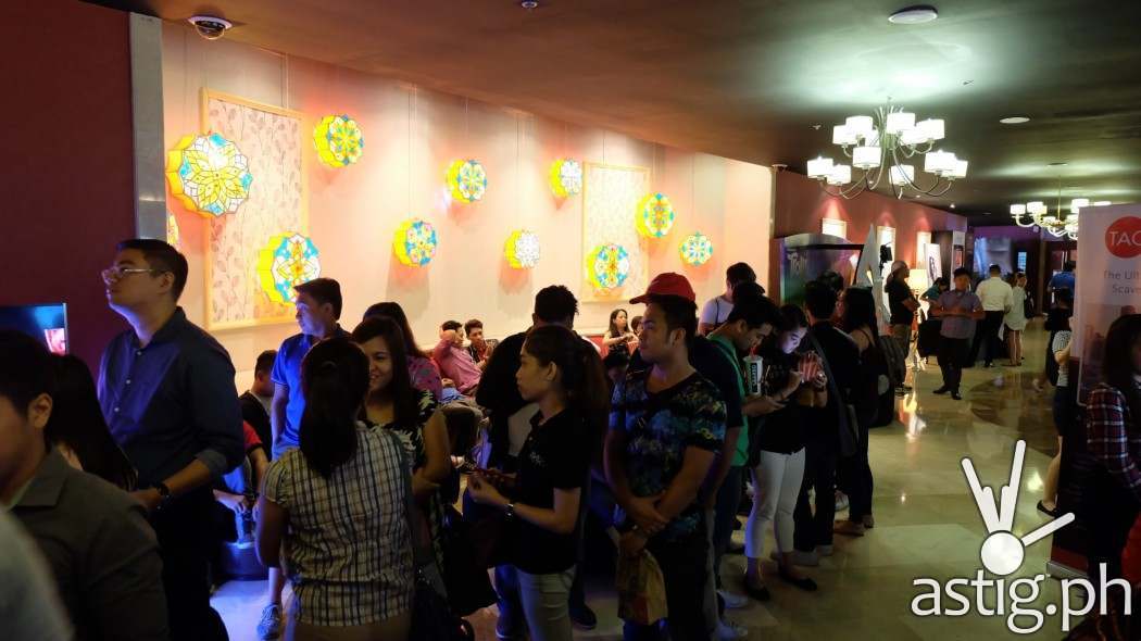 Moviegoers lined up early to avoid missing any scene at the Doctor Strange block screening at Resorts World Manila