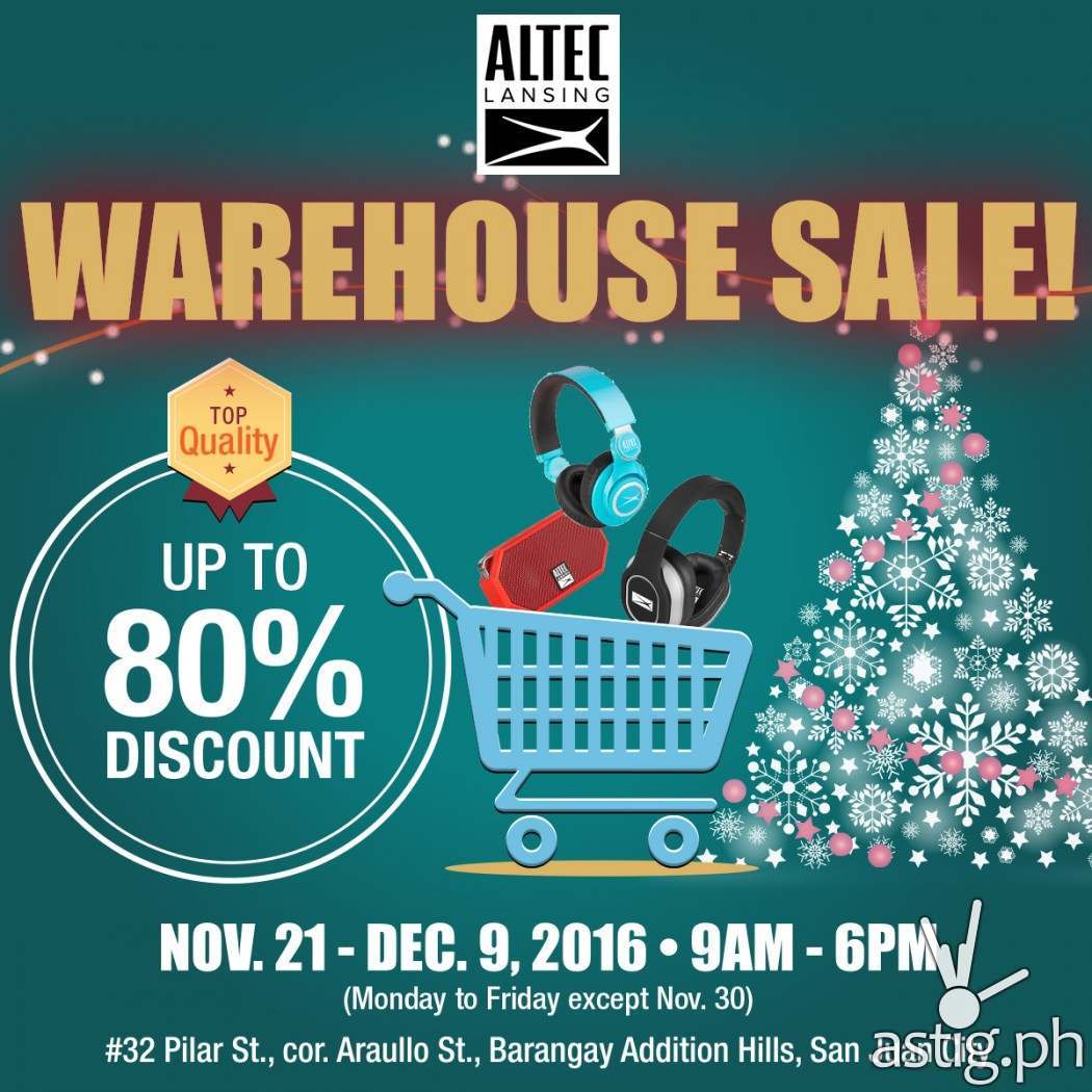 Altec Lansing warehouse sale