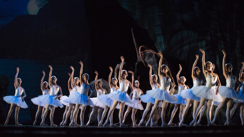 The corps de ballet in Ballet Philippines' Swan Lake