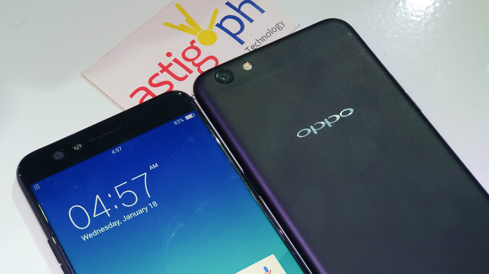 OPPO F3 Plus black front and back ASTIG.PH