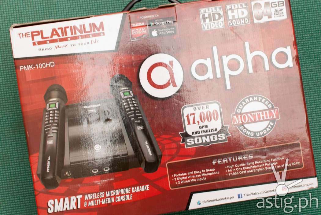 Platinum Alpha Karaoke box