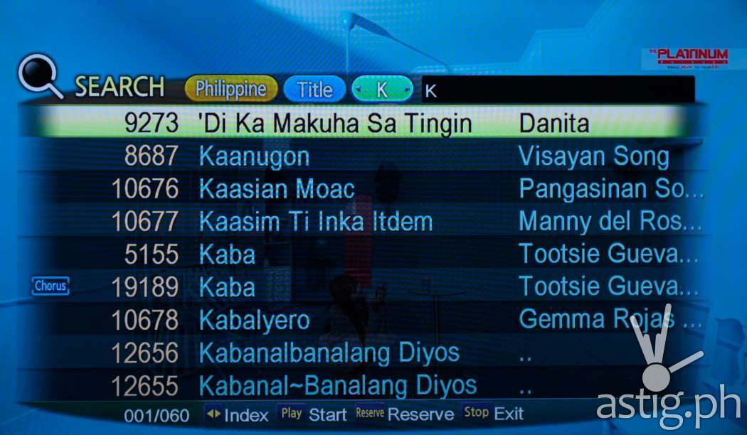 Platinum Alpha features songs in Tagalog, Visayan, and Pangasinan
