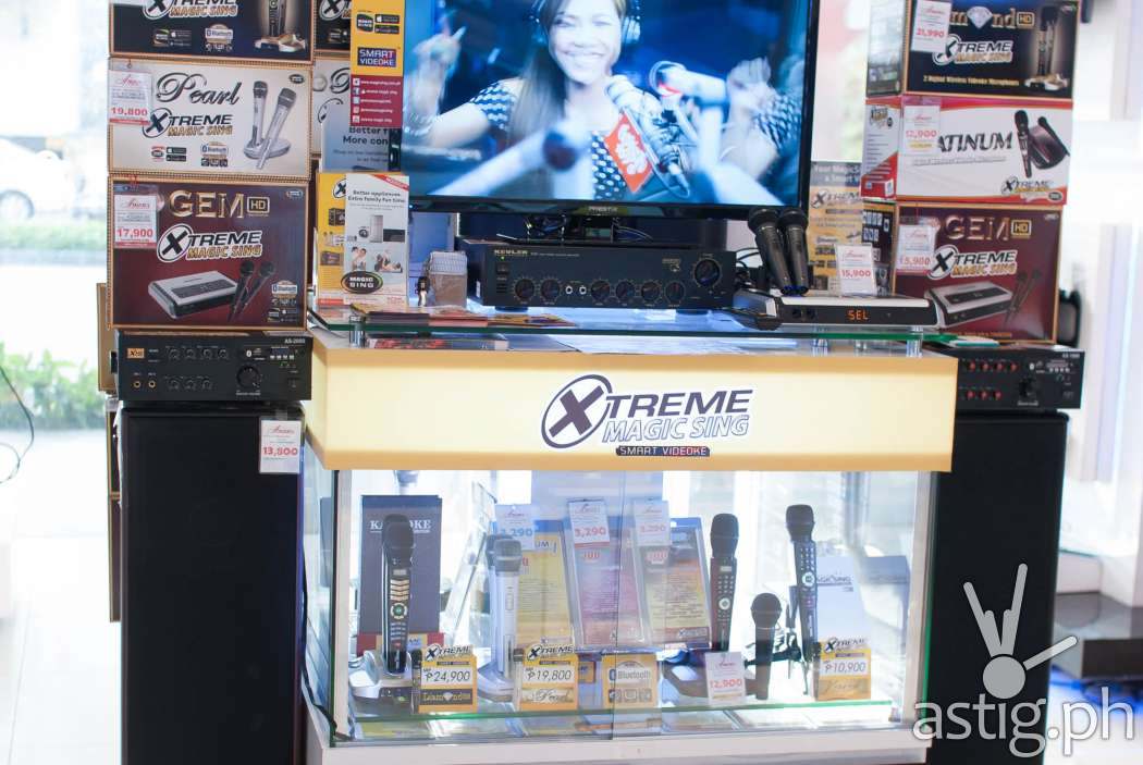 Xtreme Magic Sing store display at Abenson Makati