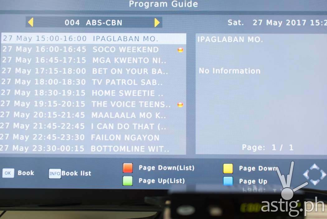 Electronic program guide (EPG) - WOW! TV Box