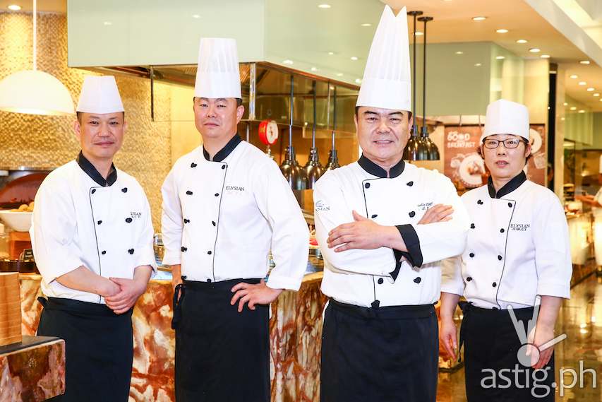 Korean Guest Chefs (L to R): Lee Yong Taek, Lee Youn Chul, Byung Eok An, Jeun Gi Nyeo