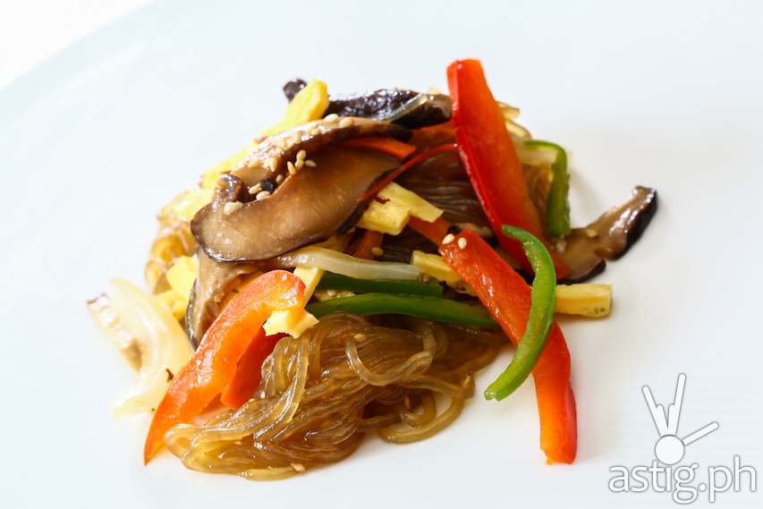 Sogogi Japche – vermicelli noodles mixed with beef and vegetables