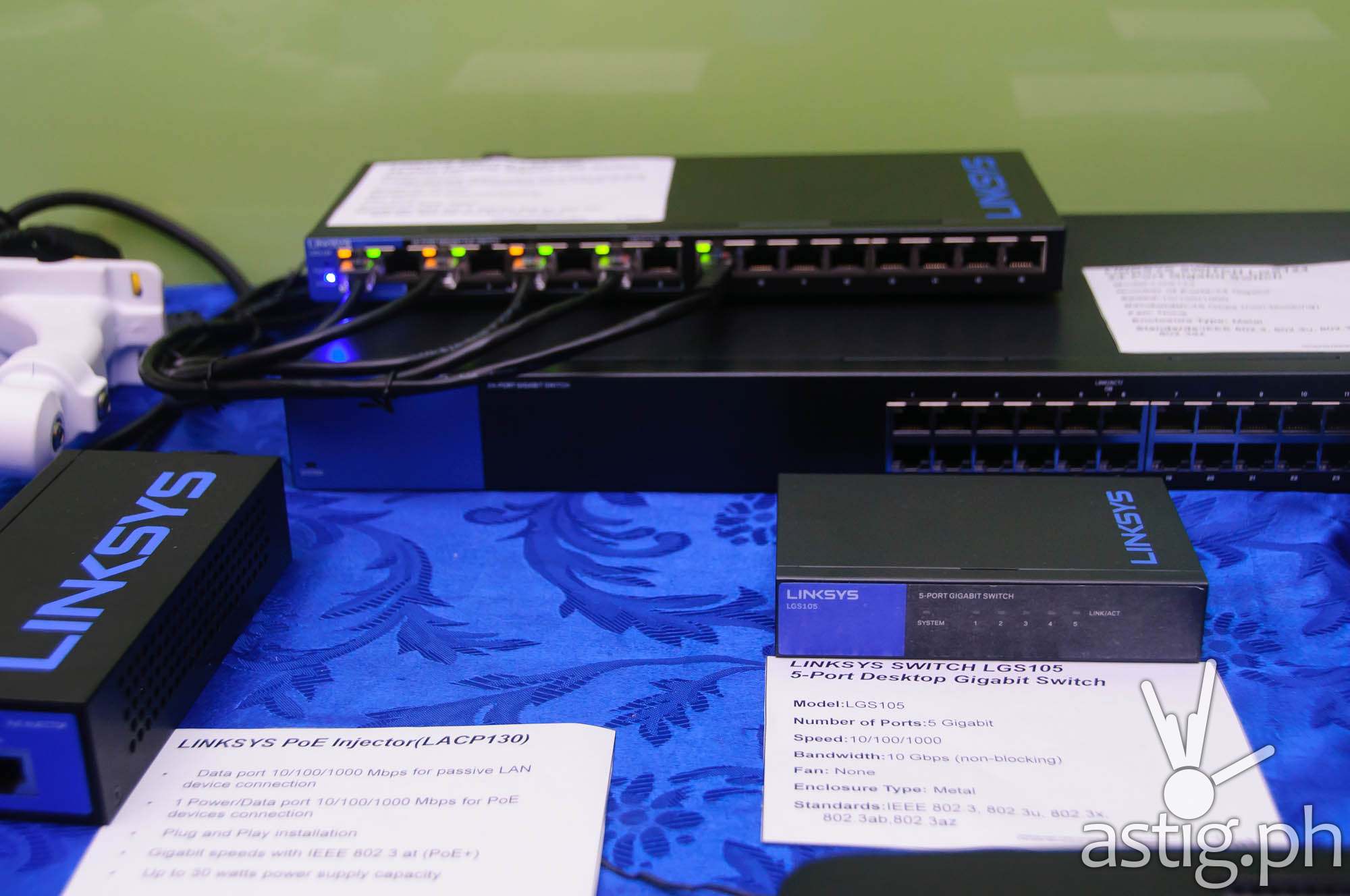 Linksys unmanaged switches and VPN routers
