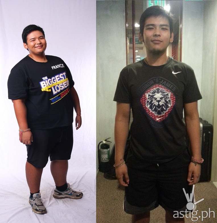 Before and after: Francis of The Biggest Loser Pinoy Edition Doubles