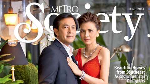 Metro Society features Conrad Onglao and Zsa Zsa Padilla in its Home and Design issue