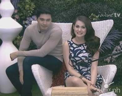 Paulo Avelino and Bea Alonzo inside the PBB house's confession room
