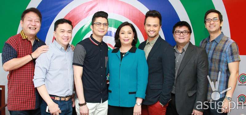 Chito Roño (Vhong's manager), Arnold Vegafria (Billy's ma nager), Vhong Navarro, ABS-CBN broadcast head Cory Vidanes, Billy Crawford, business unit head Reily Santiago, and TV pr oduction head Laurenti Dyogi