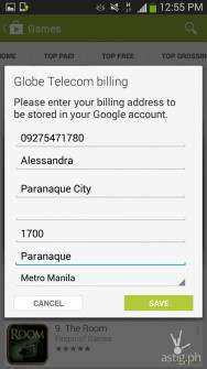 Step 3: Enter your billling details