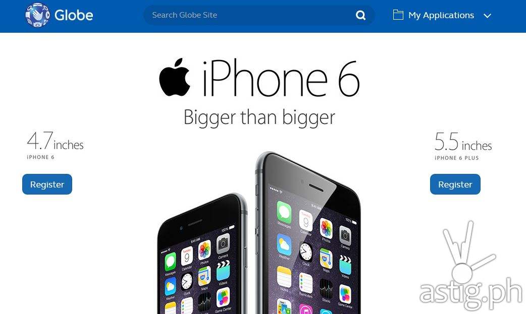 iPhone 6 & iPhone 6 Plus pre registration portal in the Philippines
