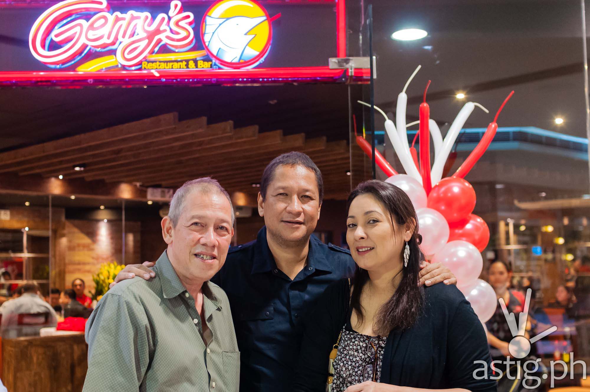 Gerry Apolinario with wife Grace and brother Rody