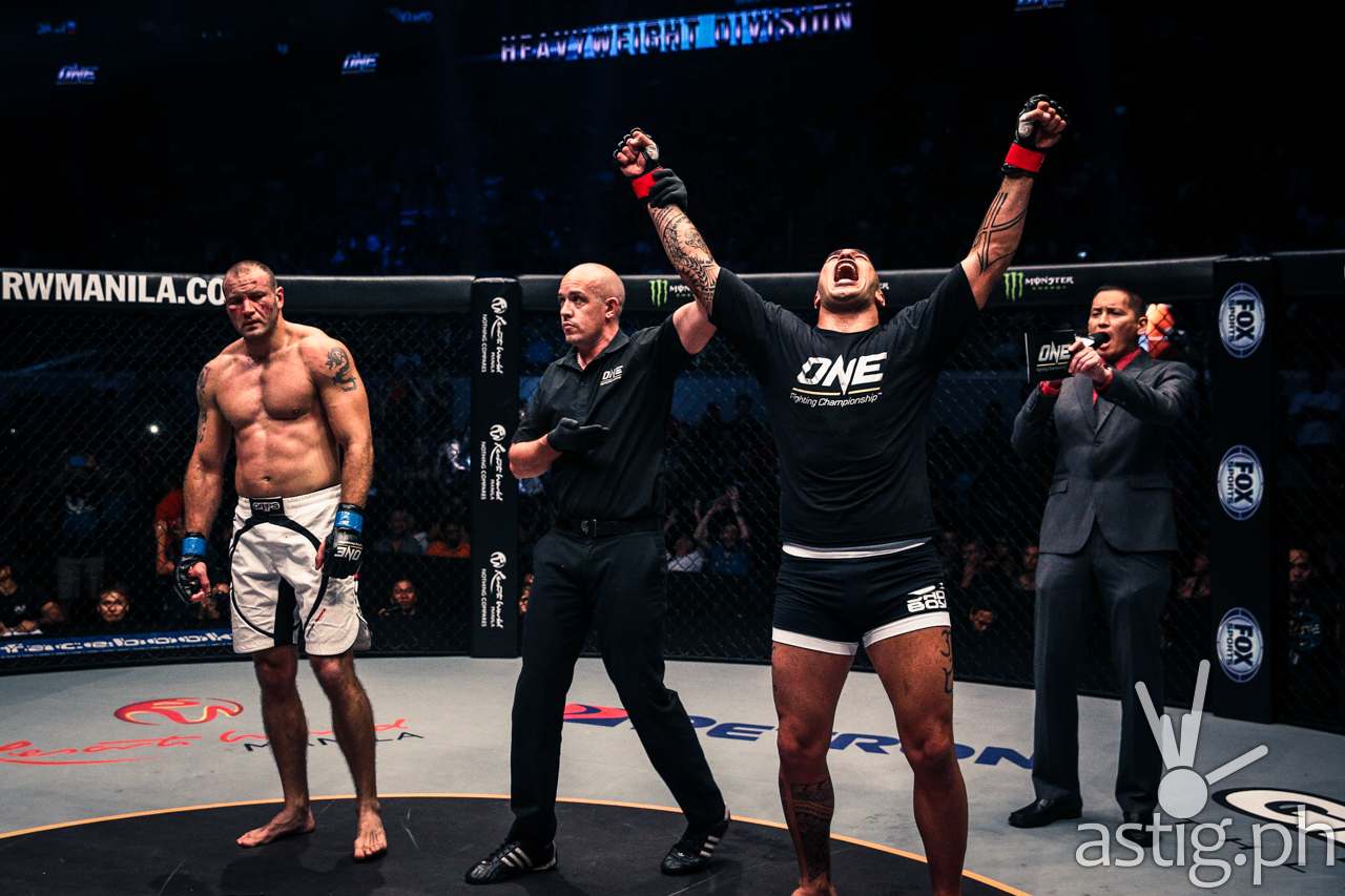 Brandon Vera celebrates a sweet "coming home" knockout victory over Igor Subora