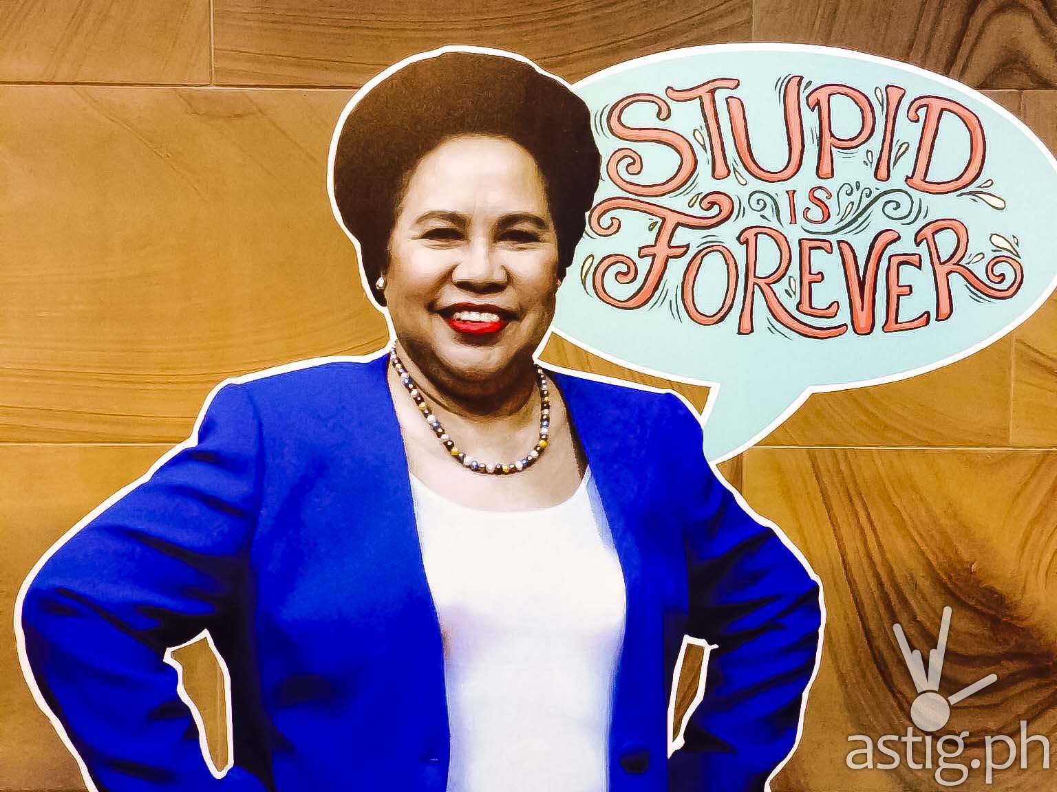 Miriam Defensor Santiago Stupid is Forever book signing