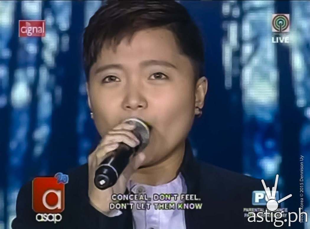 Charice Pempengco singing Let It Go from Disney's Frozen on ASAP 20