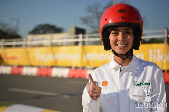 Bianca Gonzalez - Track side at Shell FuelSave Fact or Fiction Celebrity Driving Challenge