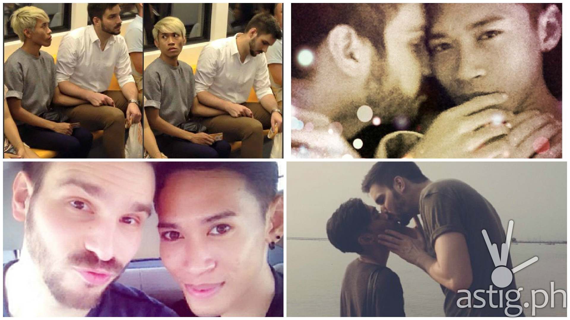 Gay couple Naparuj Mond Kaendi and boyfriend Thorsten Mid from Thailand