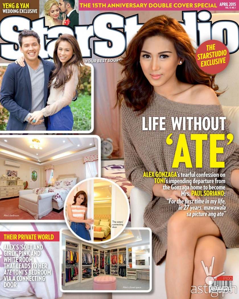 Alex Gonzaga Toni Gonzaga wedding Star Studio magazine April 2015 cover