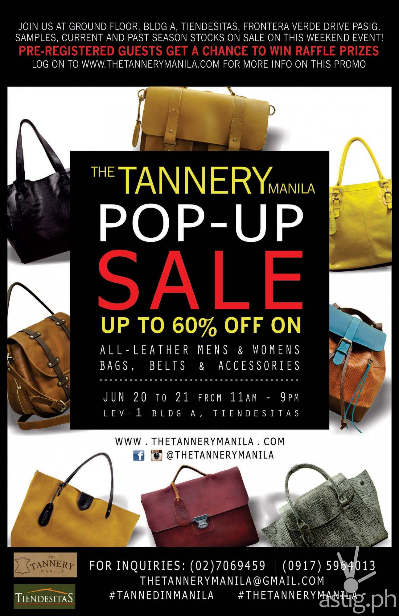 THE TANNERY MANILA - POP UP SALES