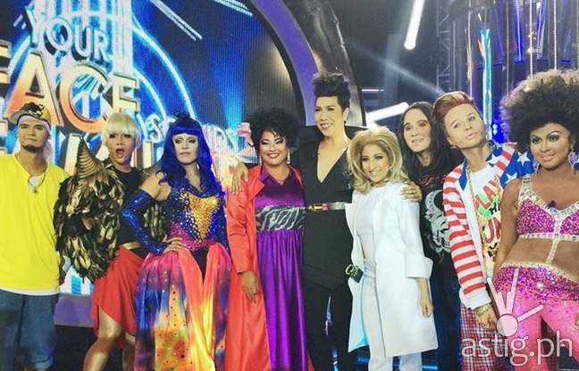 The eight celebrity performers of Your Face Sounds Familiar with guest juror Vice Ganda last week
