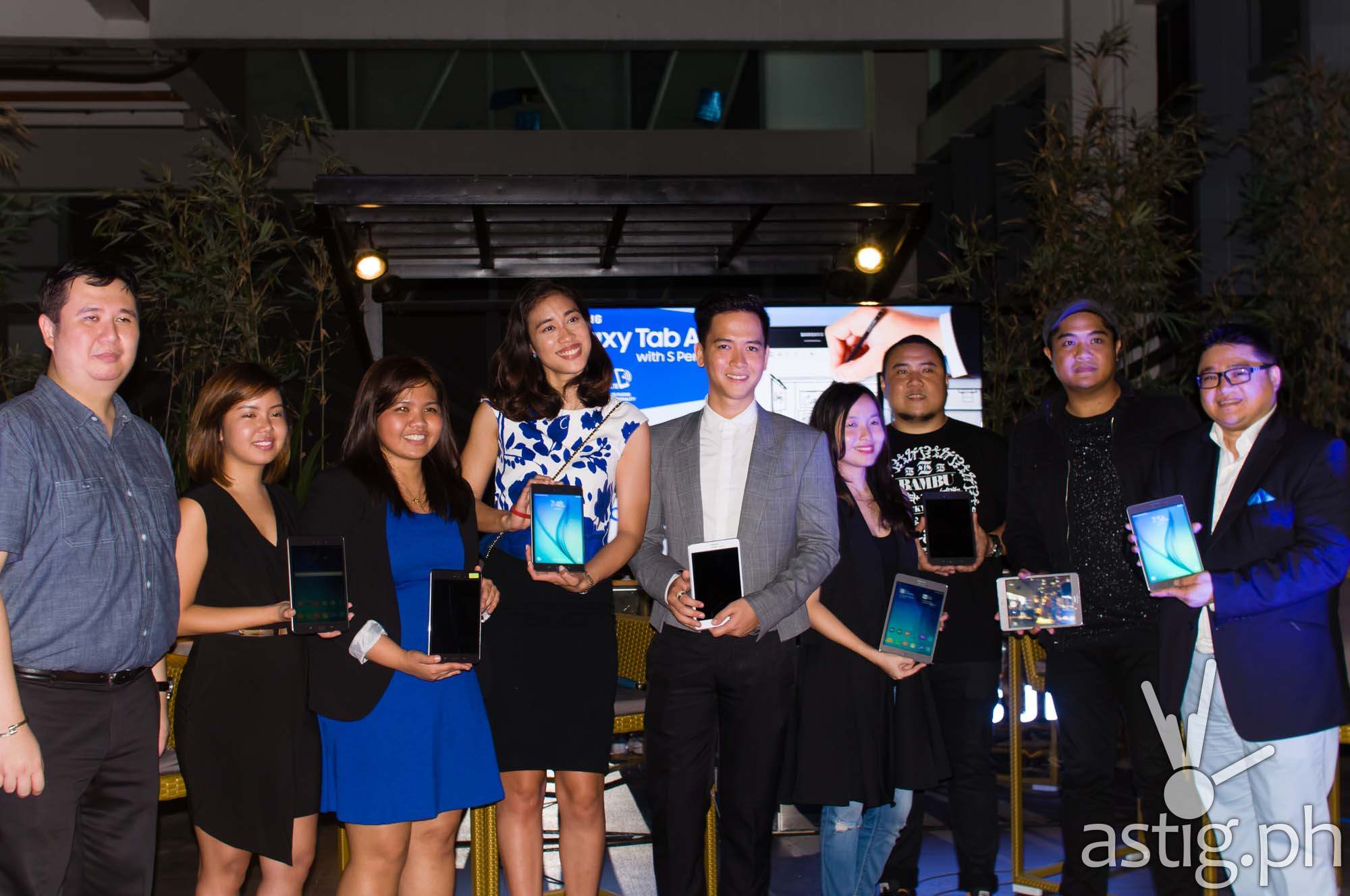Creative geniuses with Samsung Executives at the Samsung Galaxy Tab A launch at The Nest in BGC