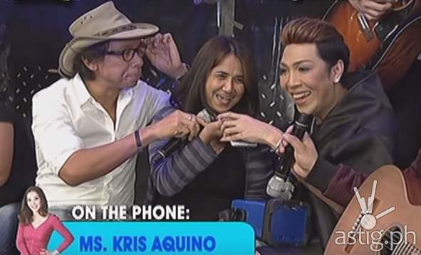 Kris Aquino invites Melody, a fan, to her taping in It's Showtime's Advice Ganda segment