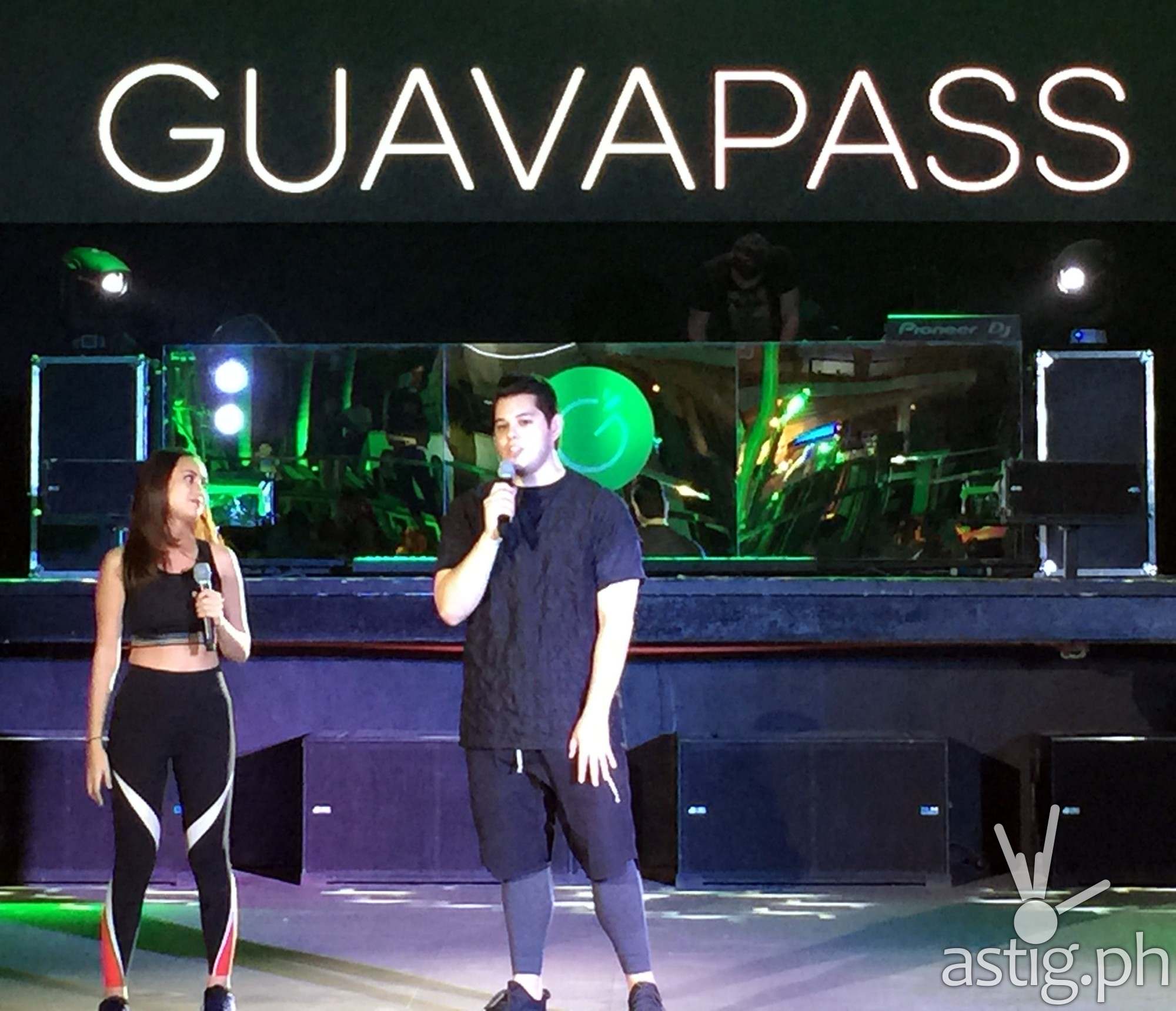 Sambie Rodriguez and Raymond Gutierrez hosting the Philippine launch of Guavapass