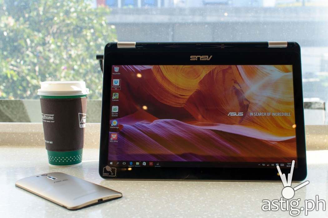 ASUS Vivobook Flip - tent mode