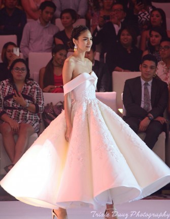 4 best modern wedding gown designs by Pinoys showcased at Marriott ...