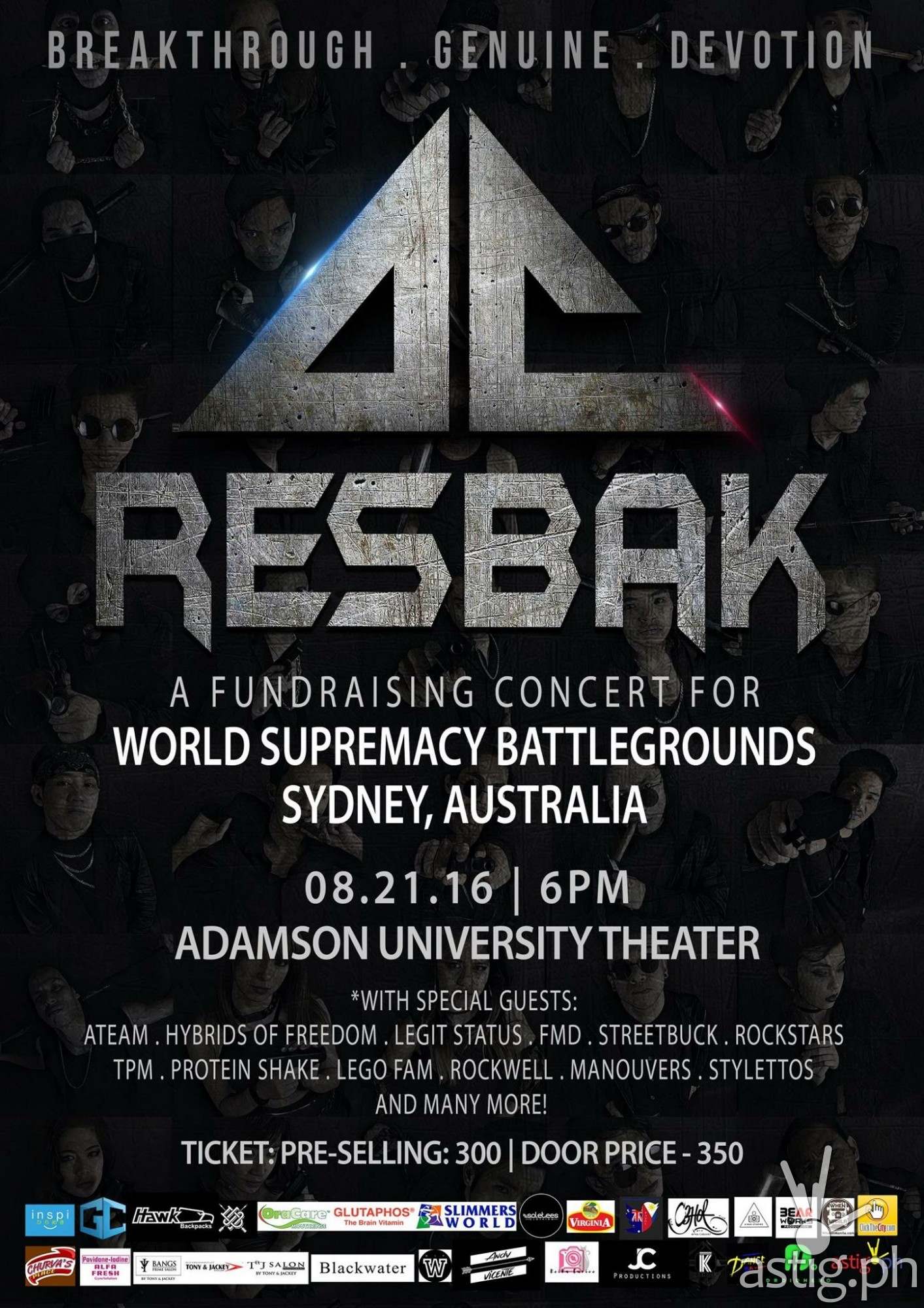 Resbak Atomicmass Crew fund raising concert