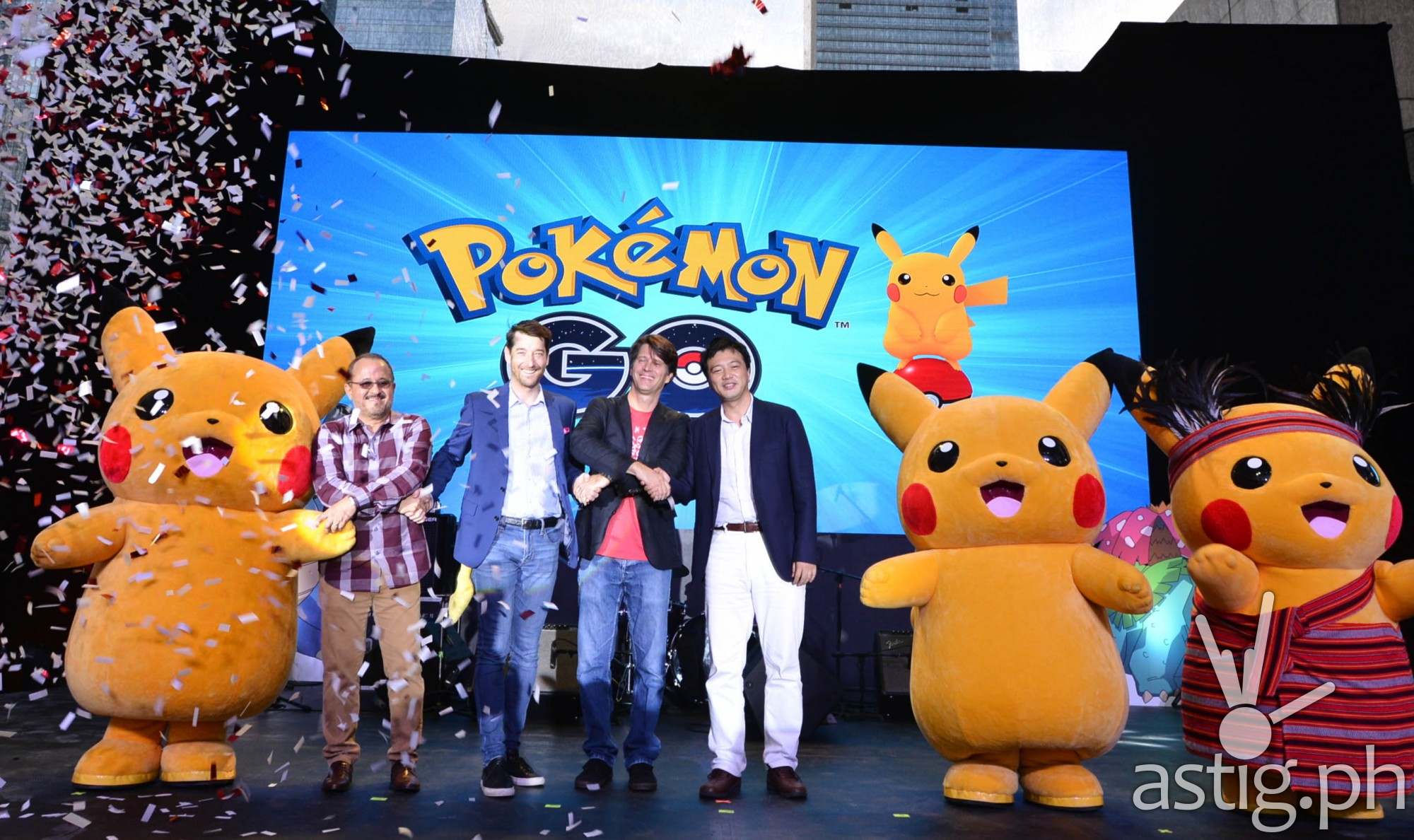 Pikachu at Pokemon Go Globe Telecom event