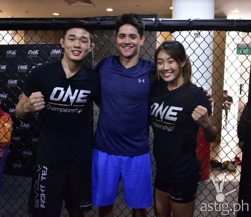 Olympic gold medalist Joseph Schooling trains MMA with Christian and Angela Lee